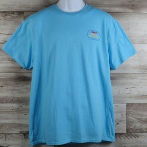 Beachwood* Men's Short Sleeve Crew Neck Straight Hem‎ Pullover Tee Shirt~ Large